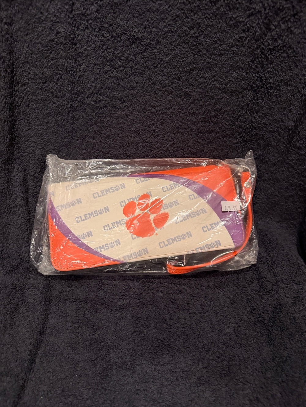 Clemson Orange & Purple Team Wristlet wallet , Phone Case